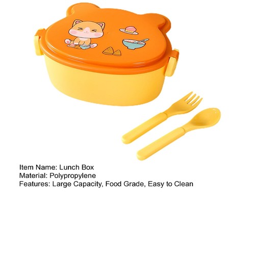 1 Set Lunch Container Compartment Design Retain Freshness Children Lovely - Picture 8 of 14