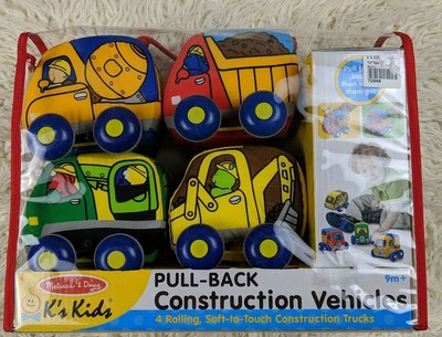 melissa & doug pull back construction vehicles