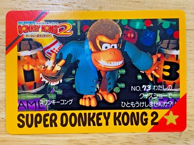 DMD トレカ　Kong Nintendo Super Donkey Kong 3 PP Card Prism No.6 Wrinkly Kong Amada