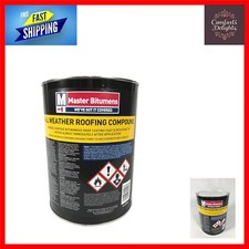 Fast-Acting 5L Roof Waterproofing Compound - Bitumen Seal for Diverse Materials