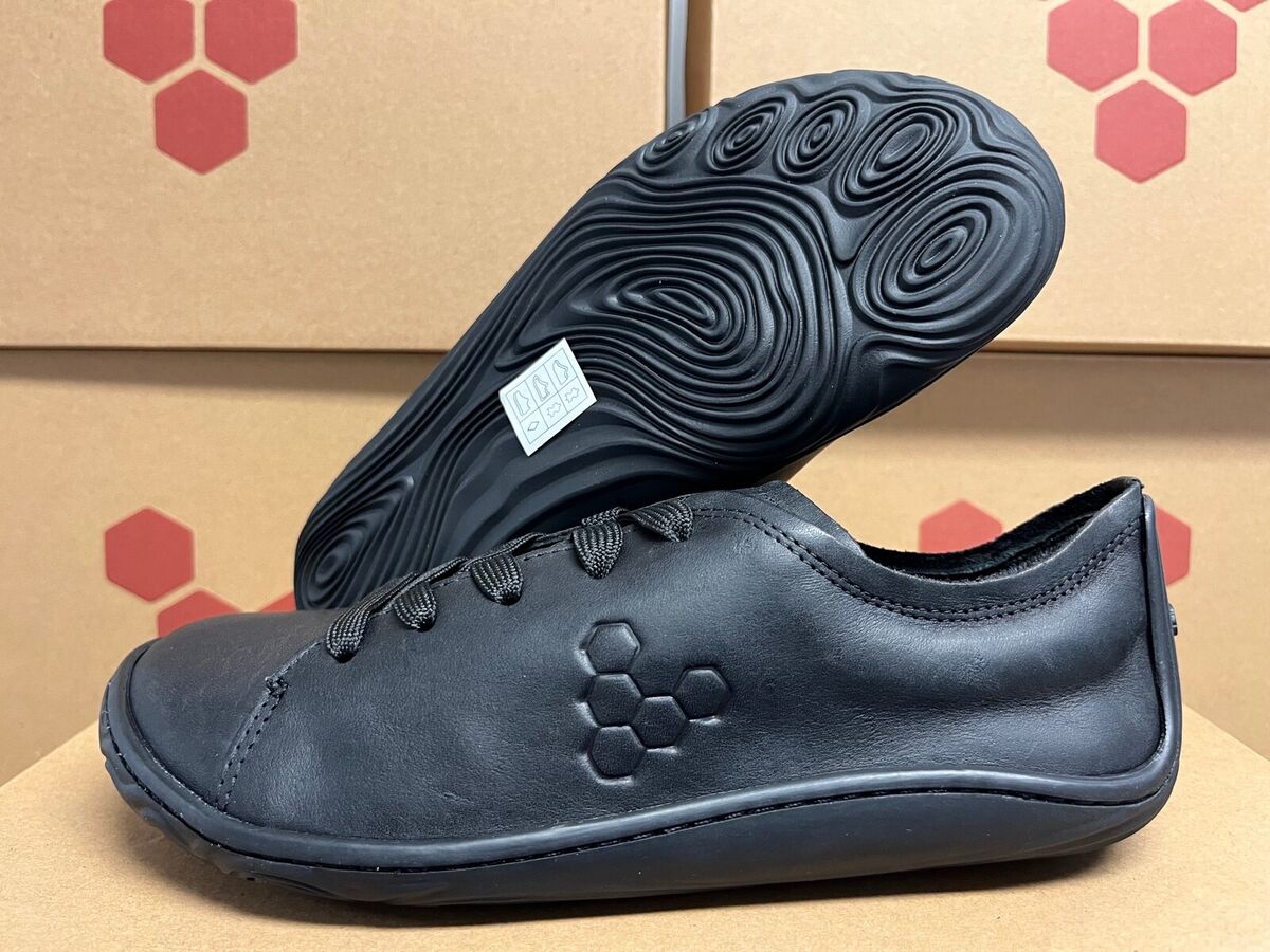 Womens Vivobarefoot Addis Black Leather Minimalist Barefoot Womens Vivobarefoot Addis Black Leather Minimalist Barefoot