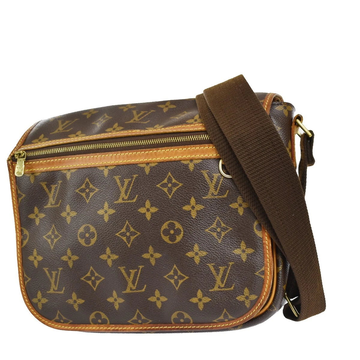 Louis Vuitton Bosphore Brown Gold Plated Shoulder Bag (Pre-Owned)