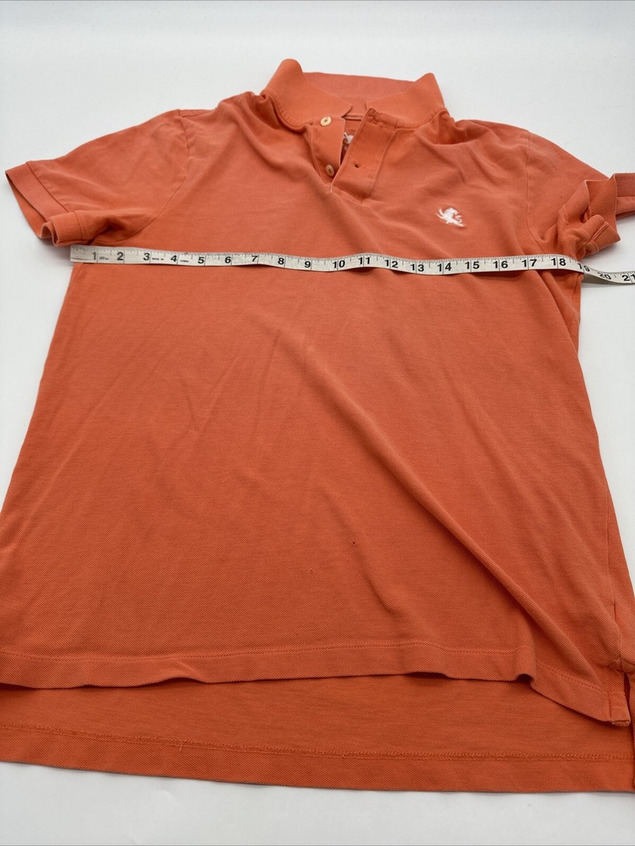 Express Polo Shirt Men Small Orange Embroidered Logo…#11775 | eBay