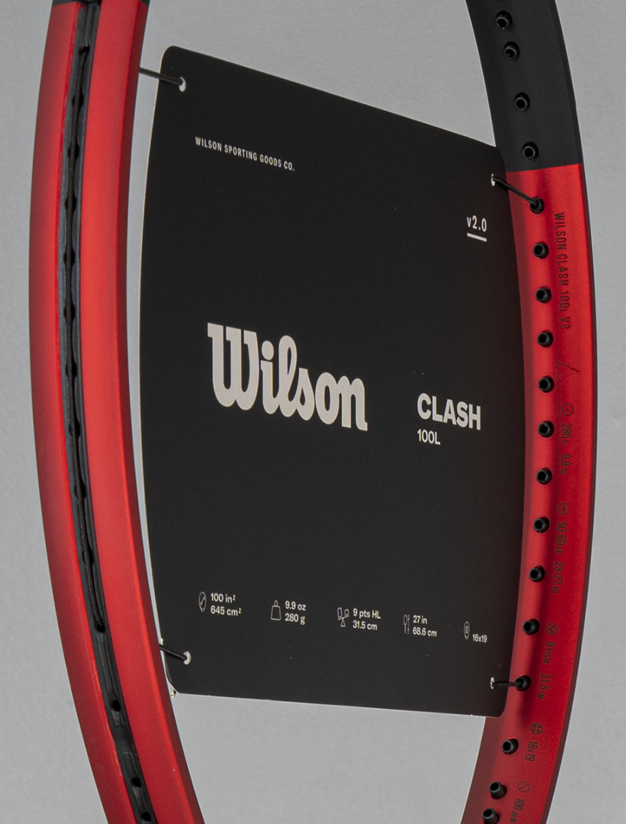 Wilson Clash 100L V2.0 Tennis Racket Racquet 100sq 280g 16x19 G2