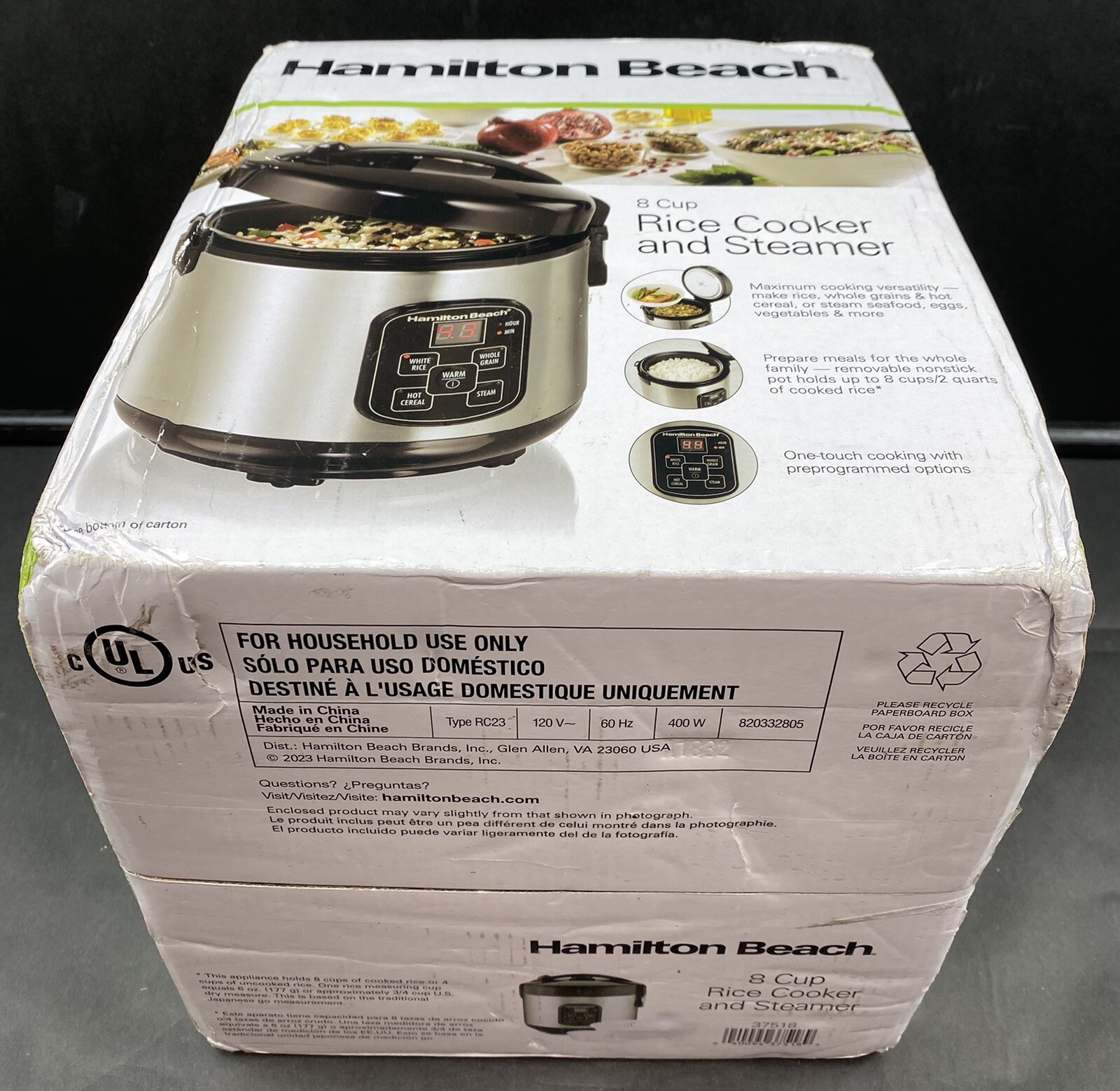 Hamilton Beach 37518 Rice Cooker 8 Cups Cooked (4 Cups Uncooked) FREE SHIPPING!