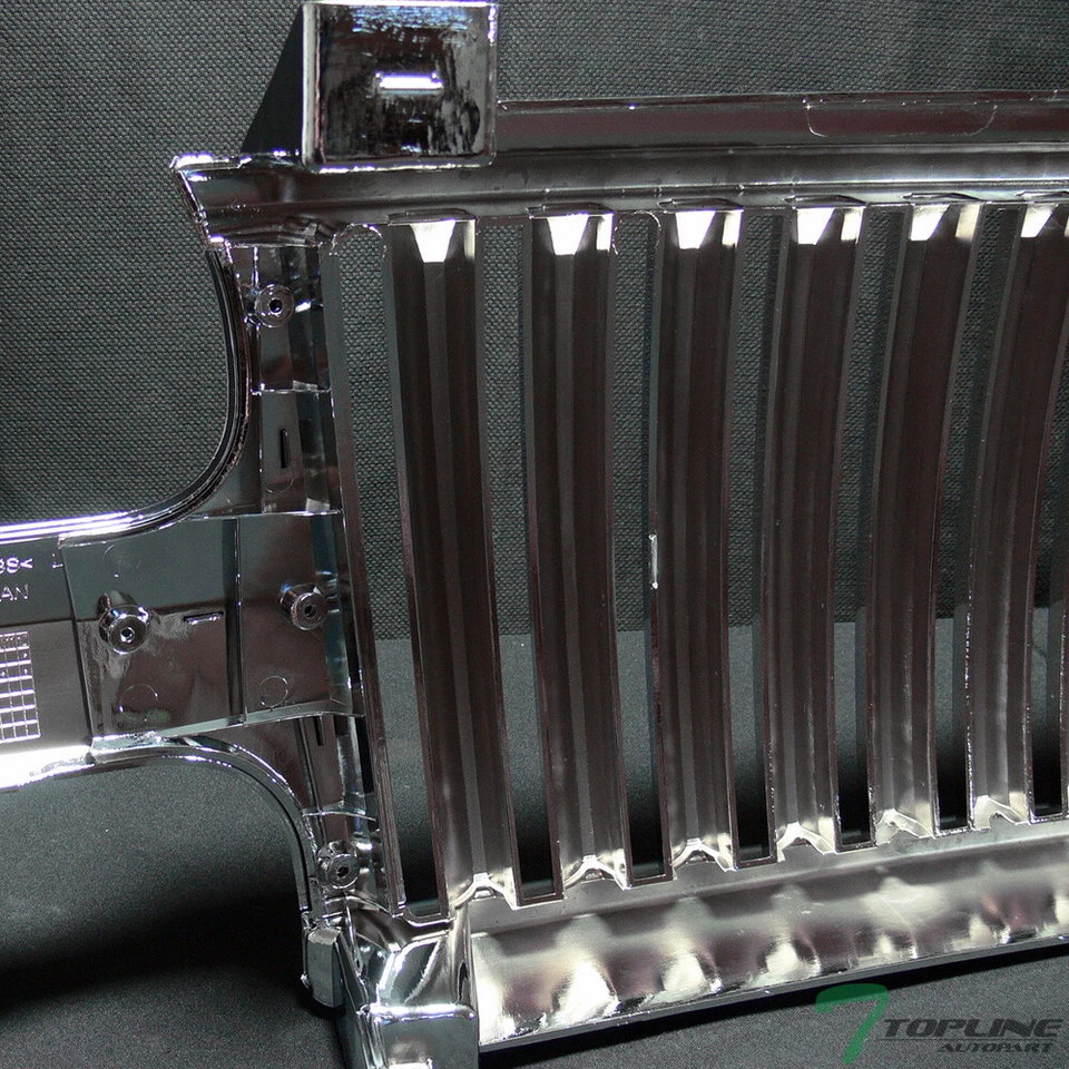 Topline For 1999-2006 Silverado/Tahoe/Suburban Vertical Front Grille - Chrome - Image 3 of 4