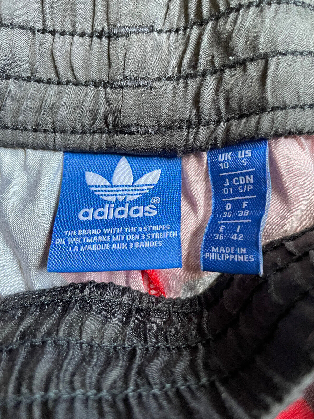 small adidas satin shorts with rose print - image 2