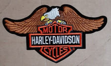 Harley-Davidson MotorCycles Wing Embroidered Sew On Patch 7 3/4 X 4 3/4