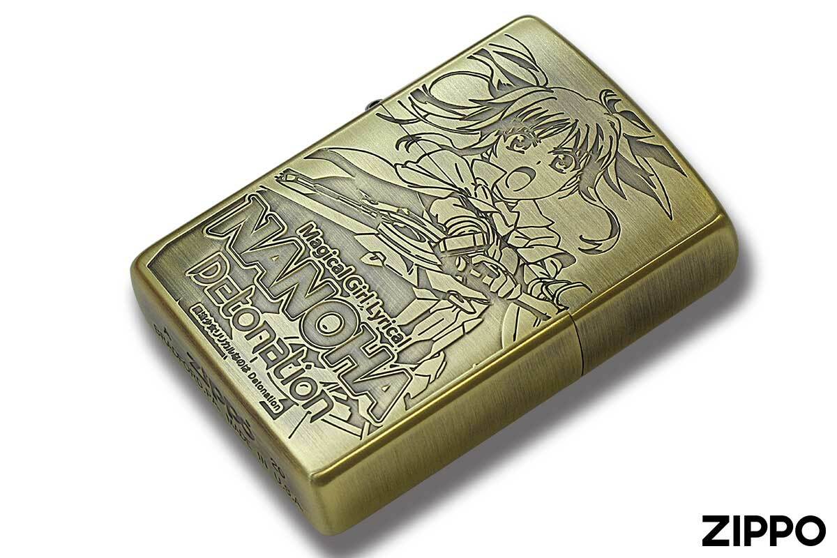 魔法少女リリカルなのは NAMOHA The MOVIE 1st ZIPPO Zippo Magical Girl Lyrical Nanoha Detonation Fate Brass Gold