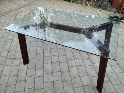 Glass Dining Room Table By Calligaris Ebay