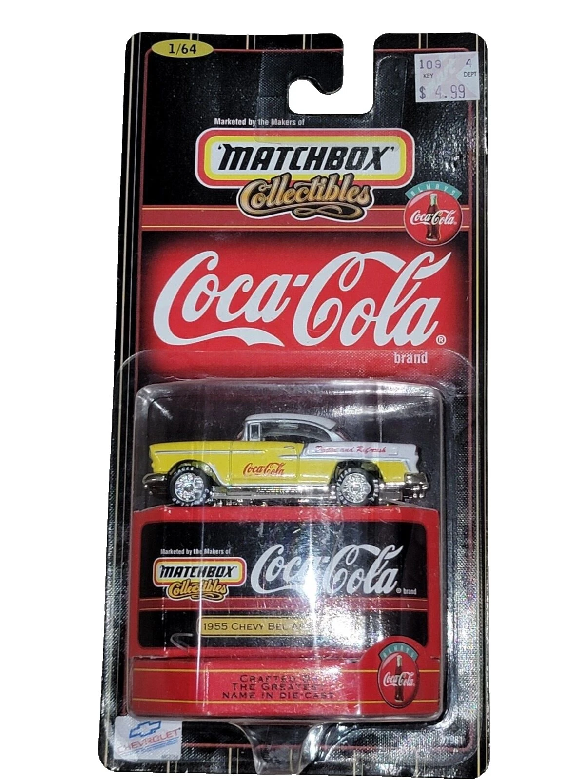 Современная литая машинка, грузовики и фургоны Matchbox Premiere Collection Coca-Cola