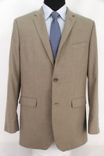 Banana Republic 2Btn Tailored Slim Suit Tan Flat Front Pants Men  s 44L