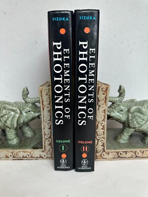 Elements of Photonics : Vol. 1 and 2 - Keigo IIzuka - 2002- HC - SHIPS FREE!