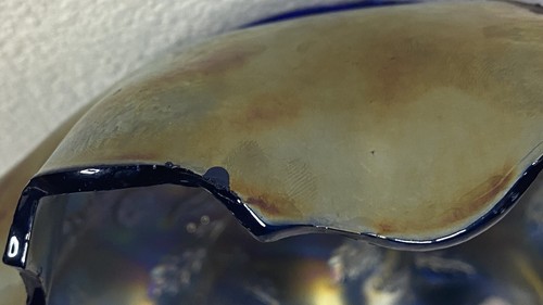 Ciotola Fenton Vetro Agrifoglio Blu Cobalto Carnevale Collare - Foto 10 di 21