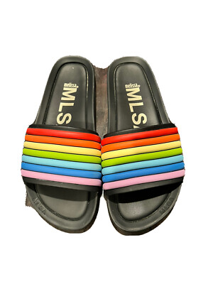 Melissa Rainbow PVC Beach Slide Size 9 | eBay display picture 2