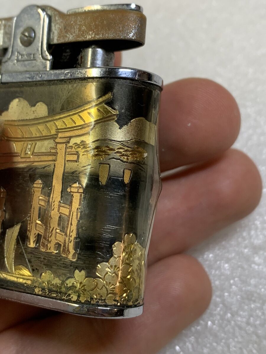 Vintage Asian Japanese Design Prince Automatic Super Lighter Vintage Asian Japanese Design Prince Automatic Super Lighter