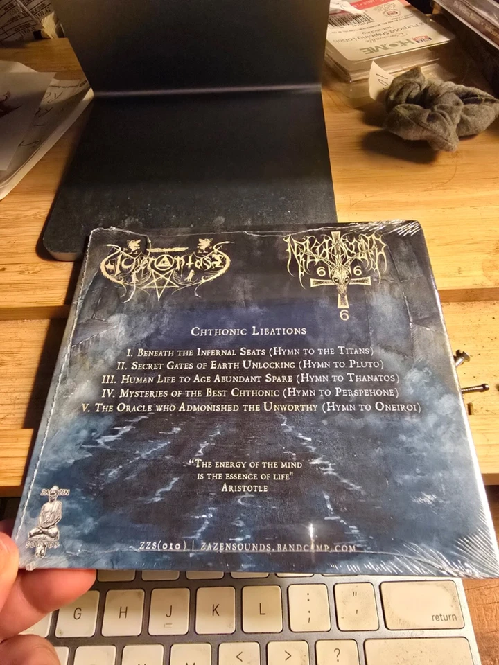 Acherontas / Nastrond Chthonic Libations CD Foto 2 de 2
