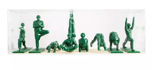 NIB 9 piece YOGA JOES Green Military Army Men Figures