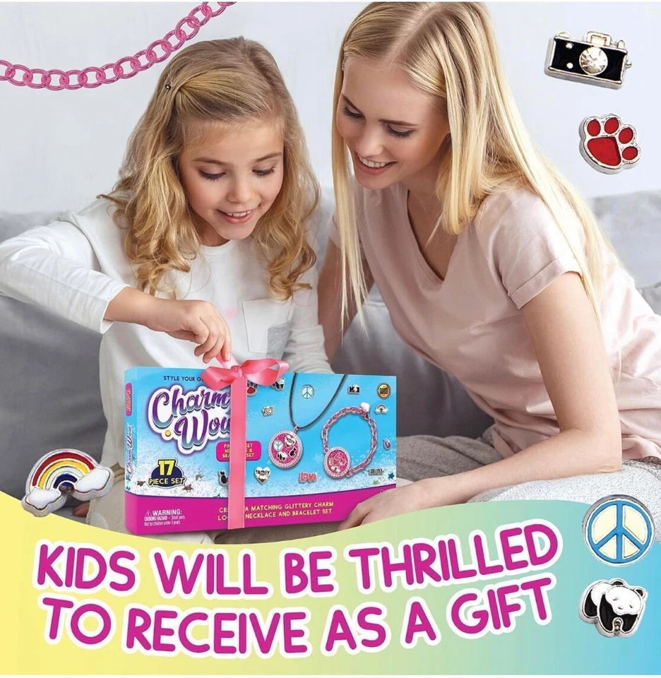 DIY Bracelet Making Kit Girls – Beads, Charms & Pendants – Kids Jewellery Craft - Image 4 of 4