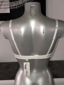 White Pearlescent Bra ANTIGEL By LISE CHARMEL 85B FR 70B EU 32B US NEW