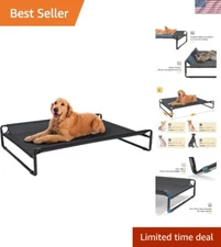 Durable Elevated Dog Bed for Large Breeds – Easy Assembly and Travel-Friendly
