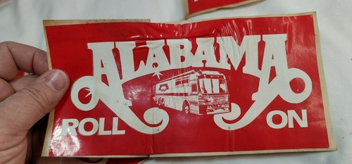 Autobús Red Alabama Band 1984 pegatina parachoques 7 1/4 in x 3 5/8 in - Imagen 7 de 12