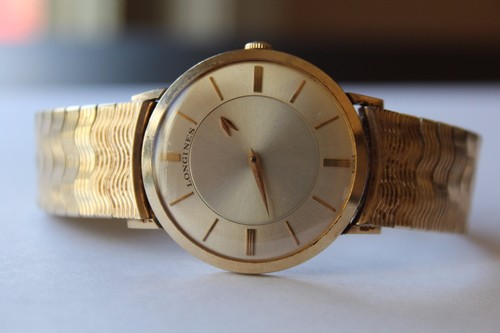 VINTAGE LONGINES MYSTERY DIAL 10K GOLD 