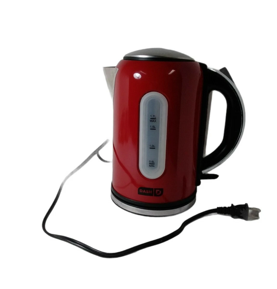 Dash DEK001RD Electric Kettle + Water Heater with Rapid Boil, Cool Touch  Hand