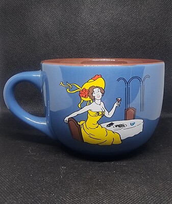 Vintage Cafe Boheme Coffee Creme Liqueur 16oz Coffee Latte Mug 
