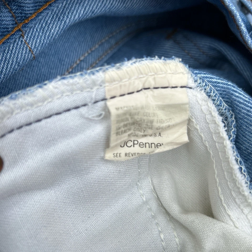 Pantalones de mezclilla vintage de los 90 JCPenney hechos en EE. UU. pierna recta lavados a la piedra 34x29 para hombre” Foto 3 de 4
