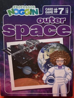 Professor Noggin's Outer Space Card Game #7 used missing die Homeschool ...