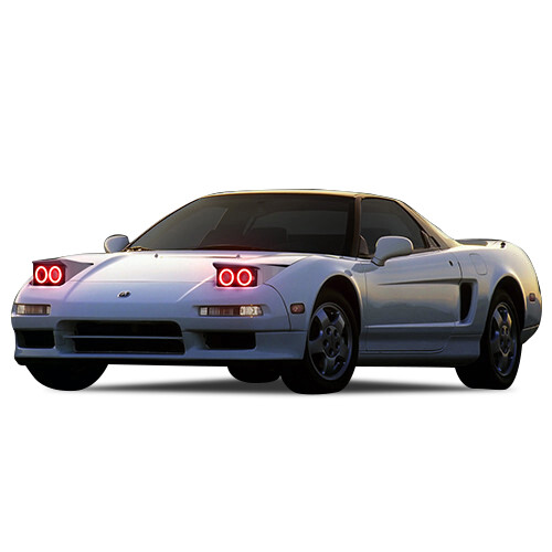 Red Angel Eye LED Headlight Halo Ring kit for 1991-2001 Acura NSX Headlights