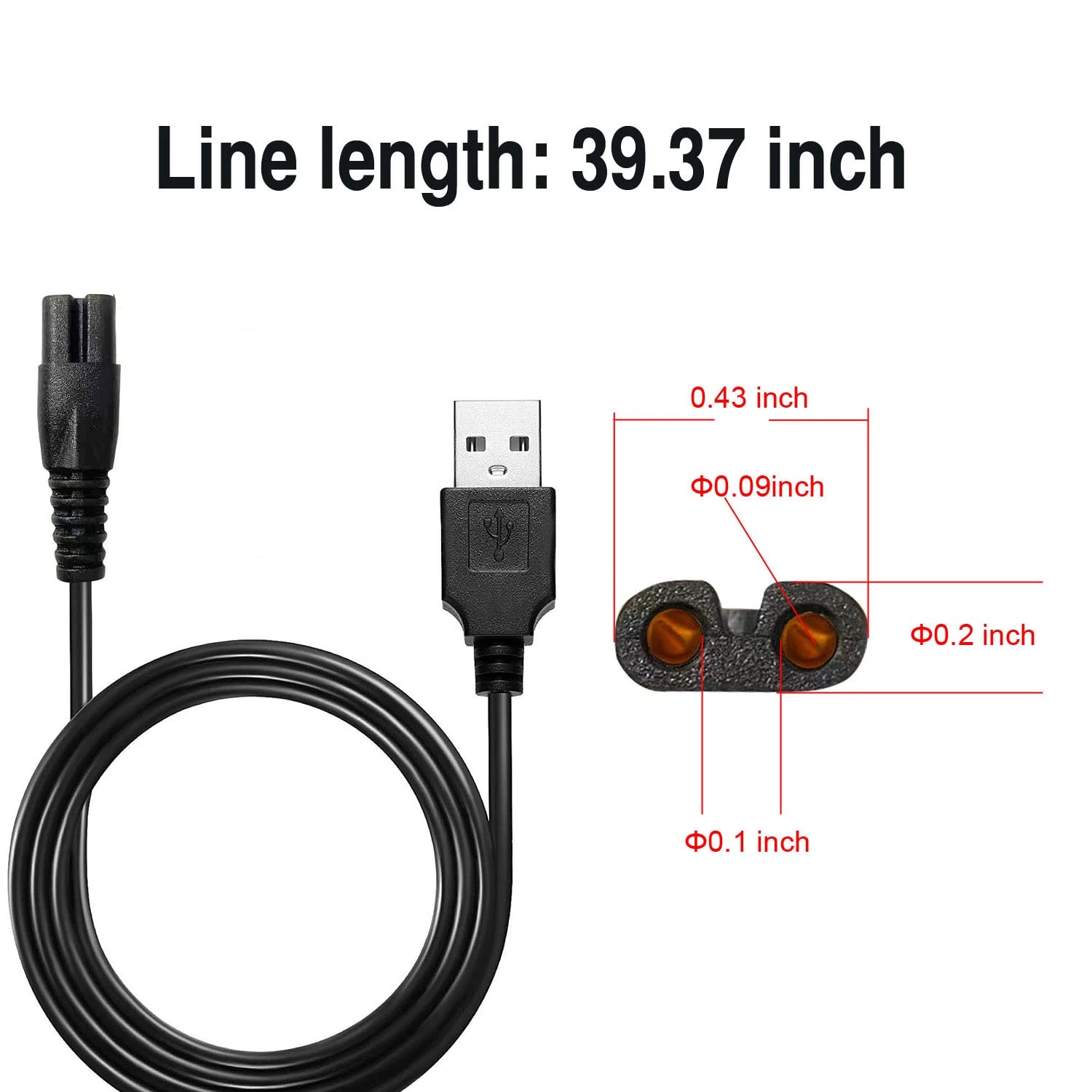 Universal Head Shaver Charger Cord - Thumbnail 3