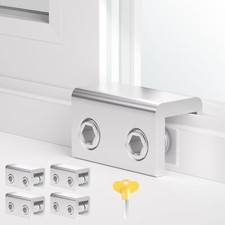 4 Pack Sliding Window Locks Stoppers for Vertical Horizontal Sliding Door