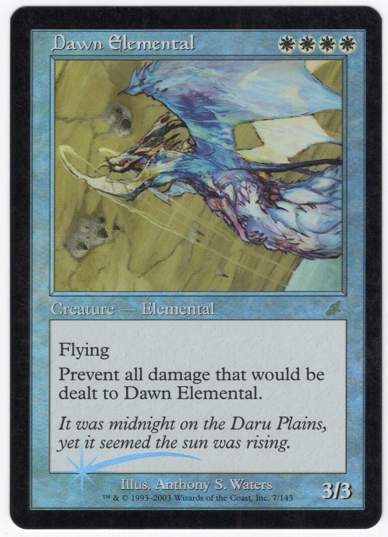Dawn Elemental 2003 Scourge FOIL White Rare Creature MTG NM AZ1