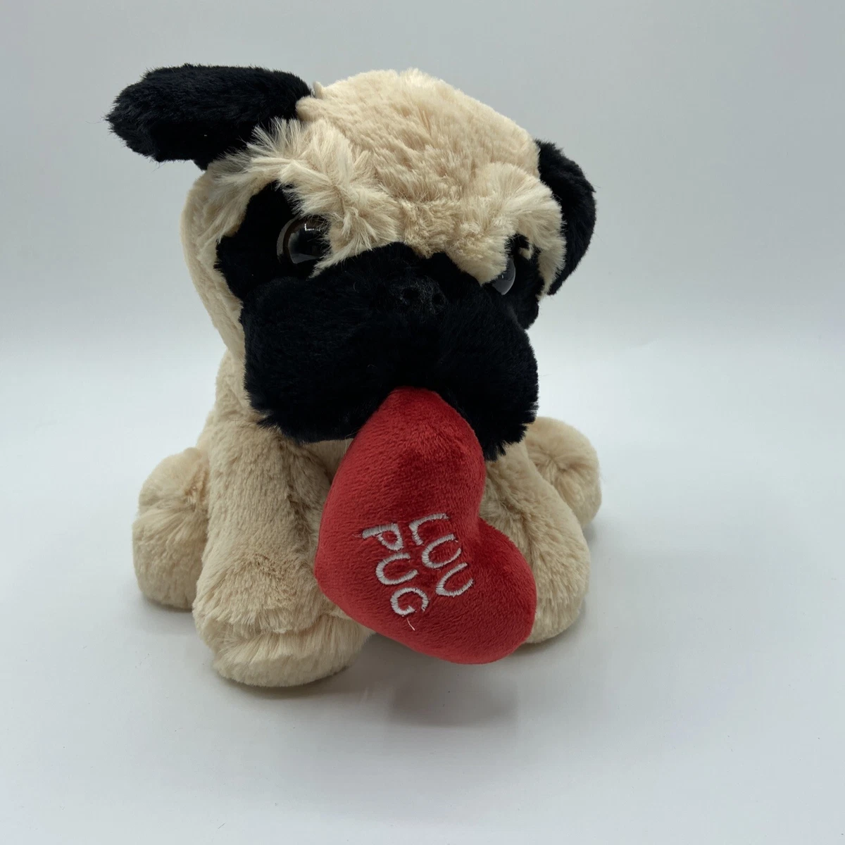 Valentine pug on sale stuffed animal