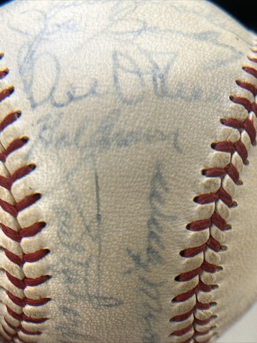 1959 BALTIMORE ORIOLES TEAM SIGNED OAL BASEBALL Brooks Robinson 30 Autos LOA SCA - Picture 5 of 19