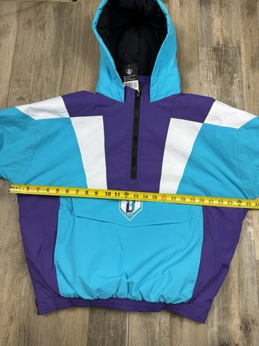 Baseball Lifestyle 101 BL101 Colorblock Pullover Jacket Blue/Purple Size S New image 15