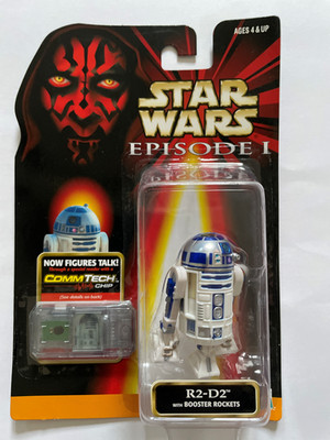 Star Wars Episode I R2 D2 with Booster Rockets 1999   CommTech   Sealed