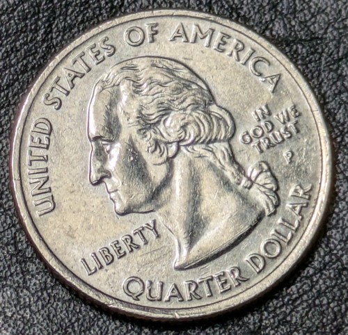 2007-P 25c Wyoming State Quarter Uncirculated Details Struck Through Error - Picture 11 of 17