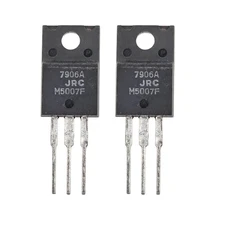 2pcs JRC 7906A 7906 –6V 1 Amp Negative Voltage Regulator TO-220
