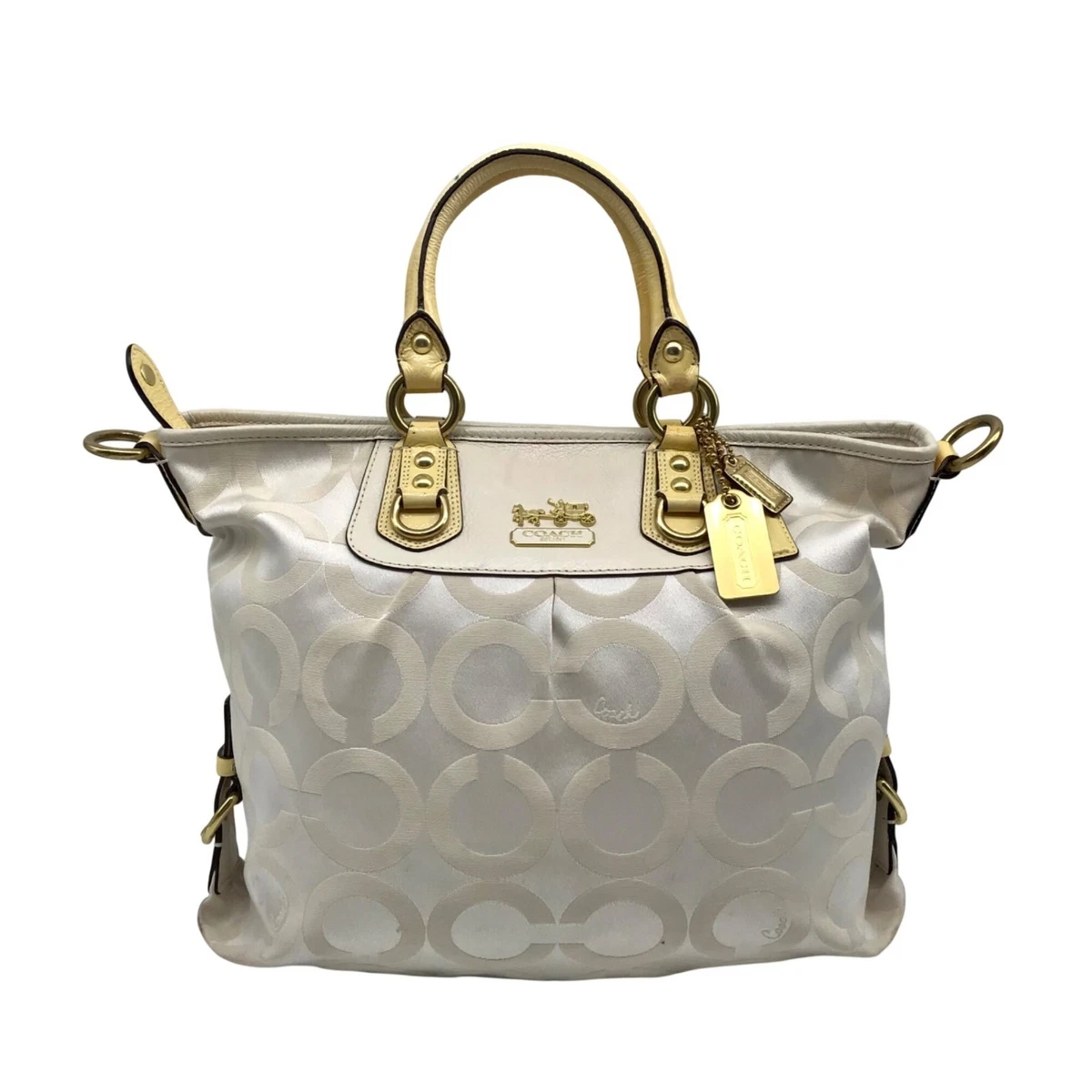 Coach Madison Satchel/Top Handle Bag White Bags & Handbags for 