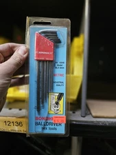 VINTAGE Bondhus 6 Piece Metric L-Shape Hex Key Set, 10946 2 PACK