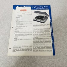 Philips GA 212 Servo Electronic Turntable Store Brochure Info Sheet 22-875-30M