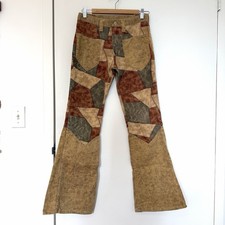 RARE 70s' Wrangler Printed Patchwork Flare Pants True Vintage Hippie