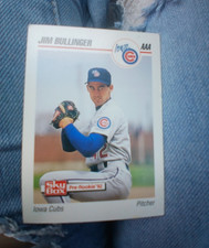 SkyBox 1992 Pre-Rookie '92 Jim Bullinger Iowa Cubs Baseball Rookie Card #109. rookie card picture
