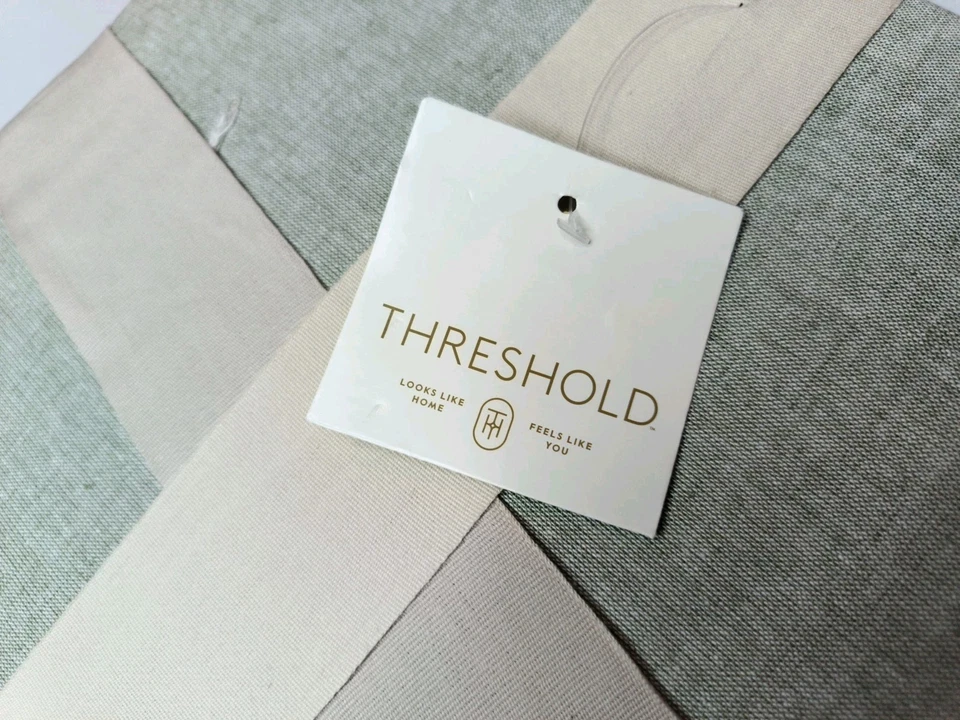Threshold Cotton Linen Chambray Duvet Set King Cover & Sham Set Moss Green - Image 4 of 4