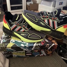 Size 6 - adidas Marvel x ZX 2K Boost Stark Industries - Black Solar Yellow