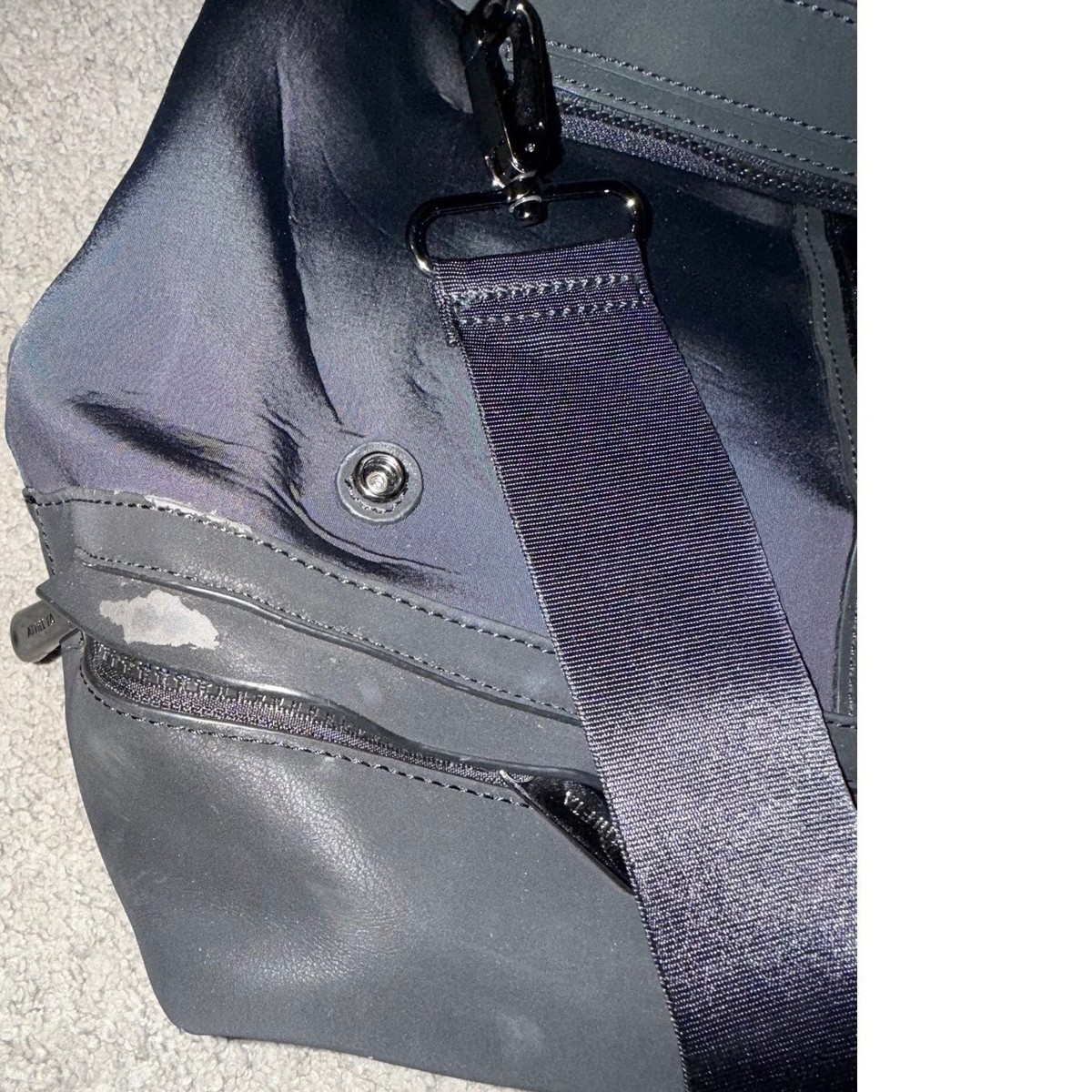 Athleta‎ x Caraa Convertible Backpack Black Neoprene Gym Travel Bag + Waist Bag Caraa x Athleta Black Neoprene Crossbody Belt | Mercari main image 2