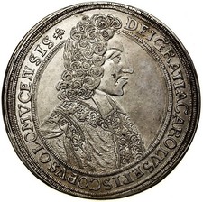Olm&uuml;tz Taler 1704 Karl III. Herzog von Lothringen 1695-1711 (A780)